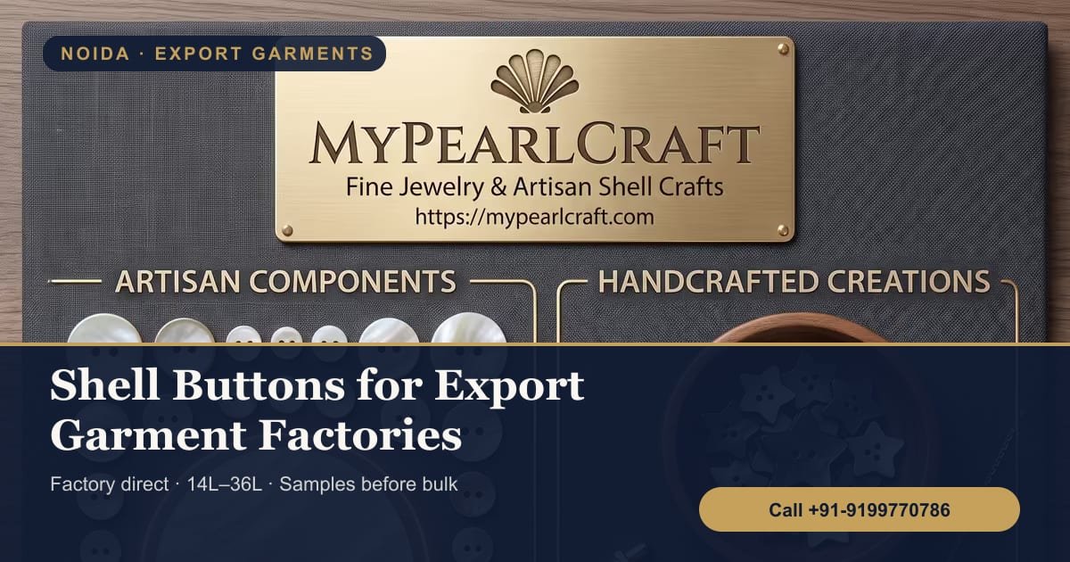 Shell Buttons for Noida Export Garment Factories: Sector 8, 10, 59 and 63 Buyer’s Guide