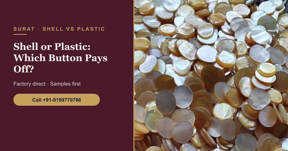 Shell Buttons vs Plastic Buttons: What Surat Shirt Manufacturers Should Know Before Switching