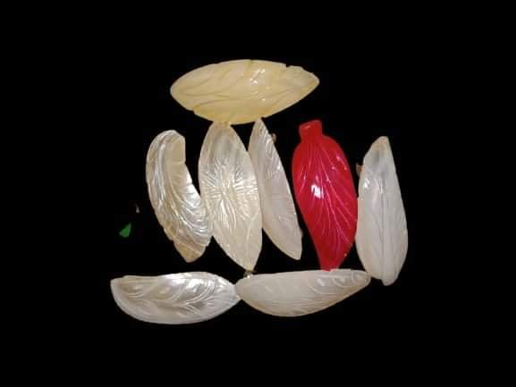 Carved Shell Hair Clip Set
