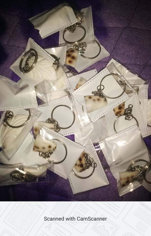 Shell Key Ring Charms