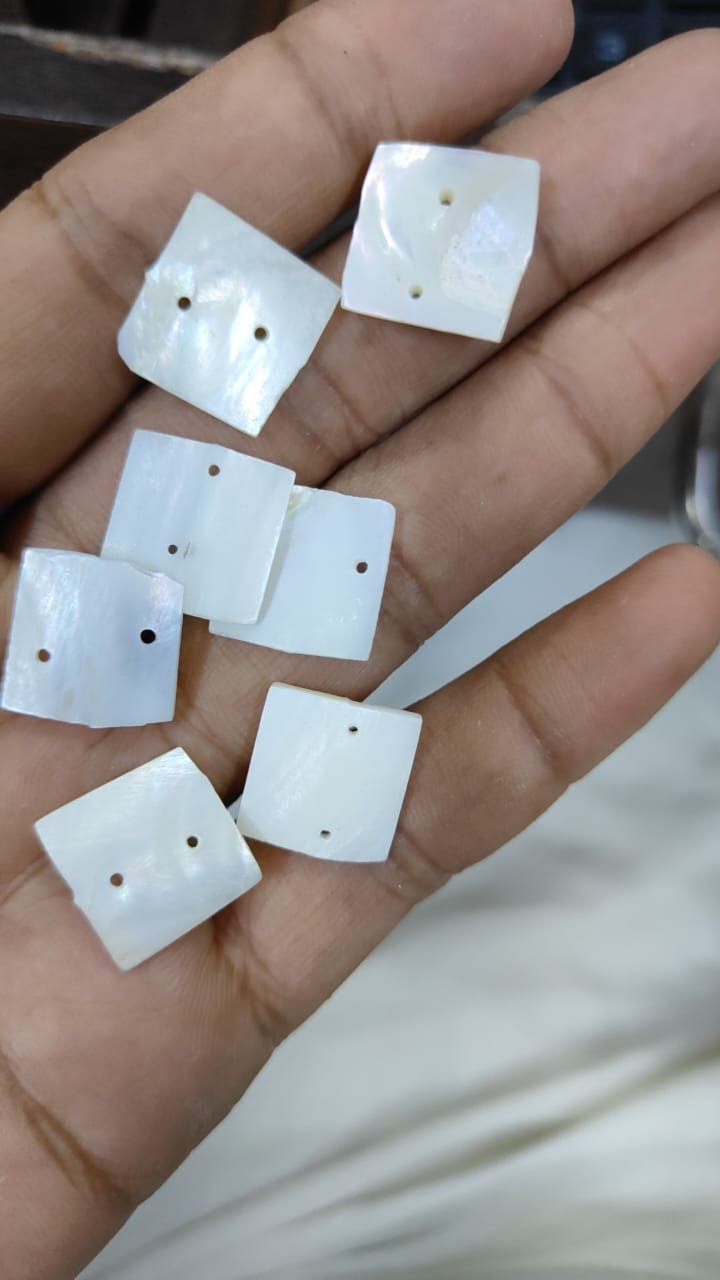 Square Shell Buttons